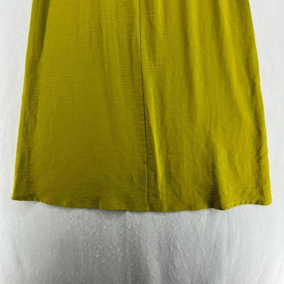 89th & Madison Skirt Women's S Yellow Fern Green A-Line Button Midi Skirt NWTs - Picture 6 of 8
